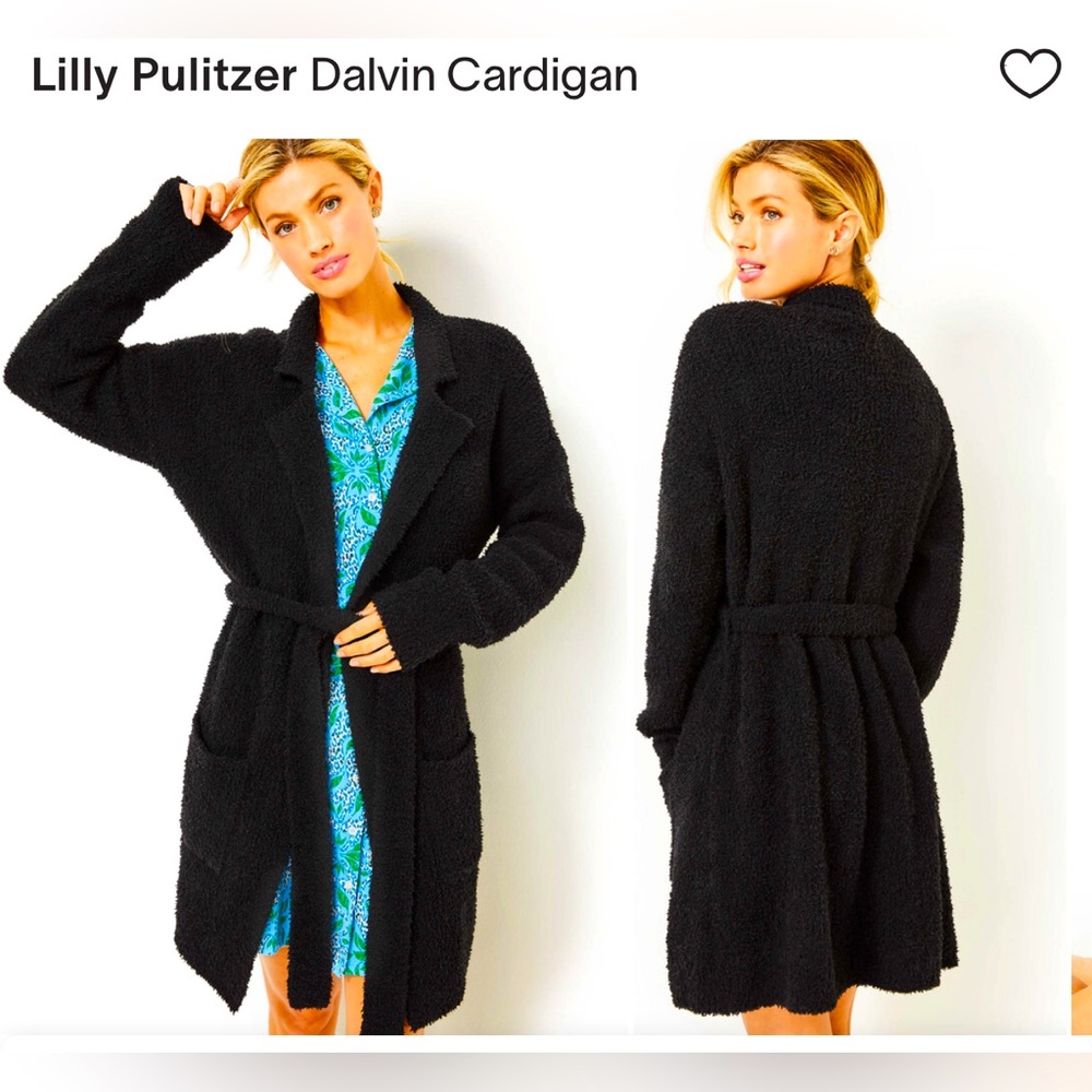 Lilly Pulitzer Dalvin Cardigan NWT Black